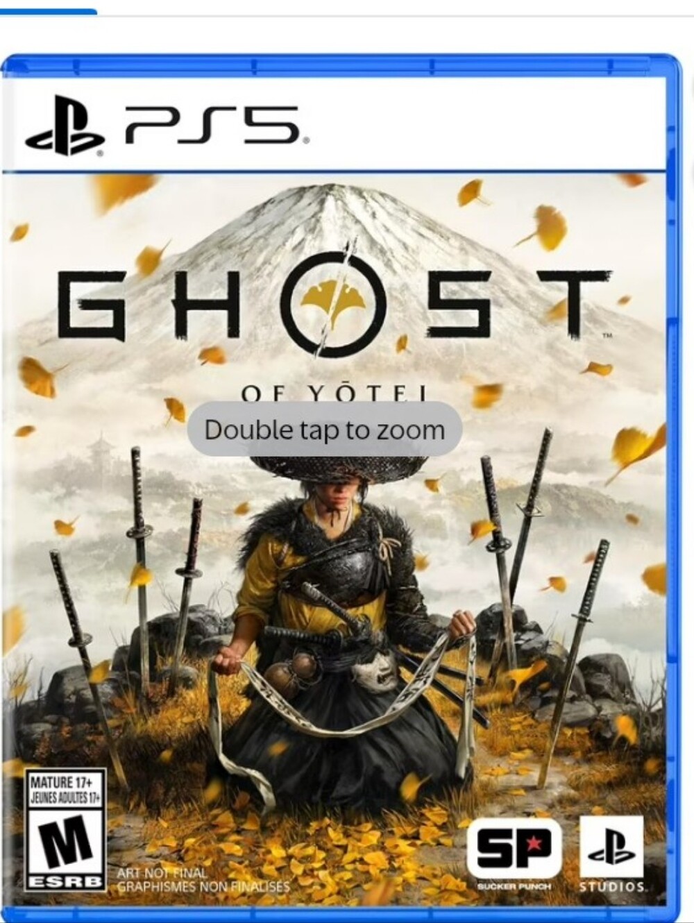 Sony PS5 Ghost of Tsushima: Director’s Cut - Blue Case and Yellow Accents